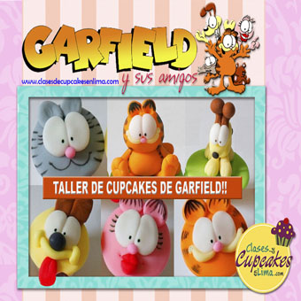 taller de cupcakes de garfield